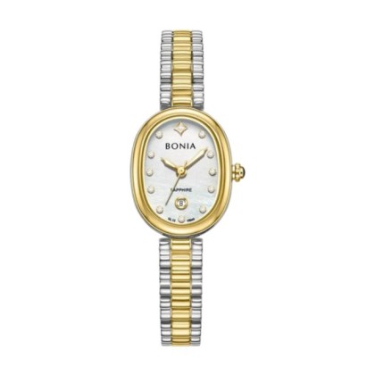 Bonia Elegance BNB10949-2157 White Mother Of Pearl Stainless Steel Women Watch 